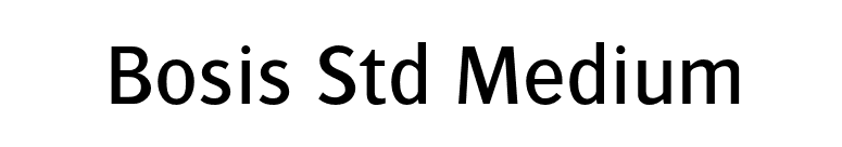 Bosis Std Medium font preview