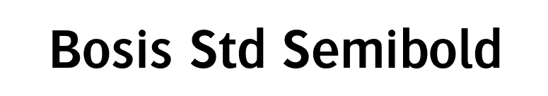 Bosis Std Semibold font preview