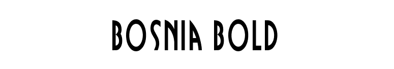 Bosnia Bold font preview