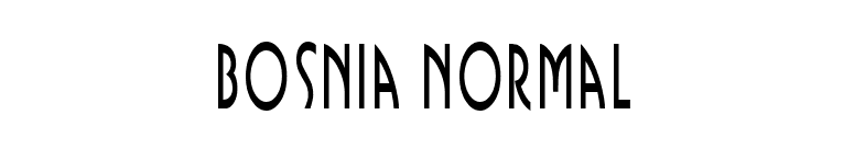 Bosnia Normal font preview