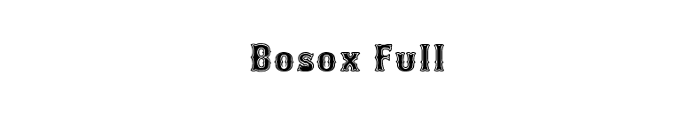 Bosox Full font preview