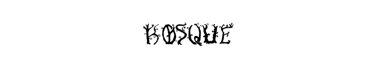 Bosque font preview