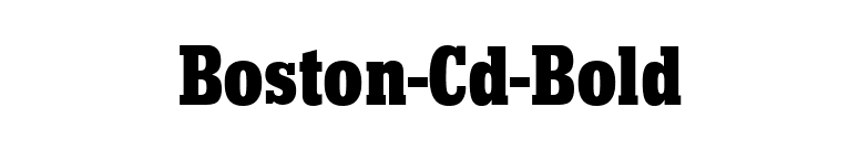 Boston-Cd-Bold font preview