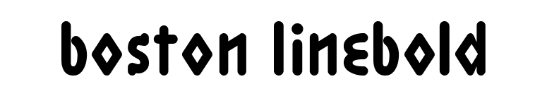 Boston LineBold font preview