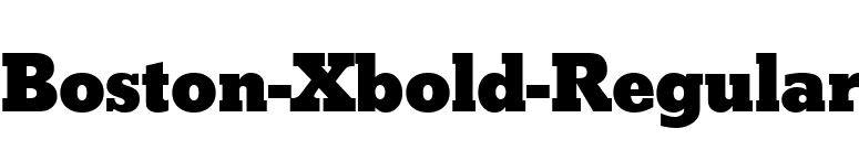 Boston-Xbold-Regular font preview
