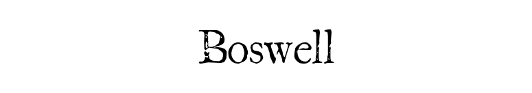 Boswell font preview
