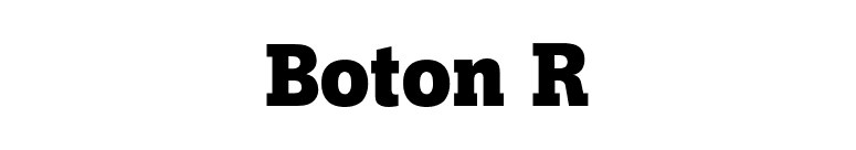 Boton R font preview