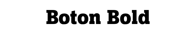 Boton Bold font preview