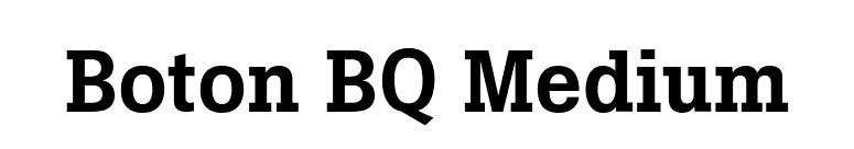 Boton BQ Medium font preview