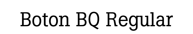 Boton BQ Regular font preview