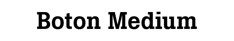 Boton Medium font preview