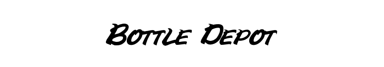 Bottle Depot font preview