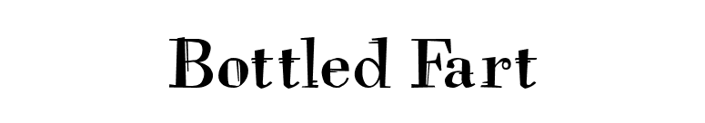 Bottled Fart font preview