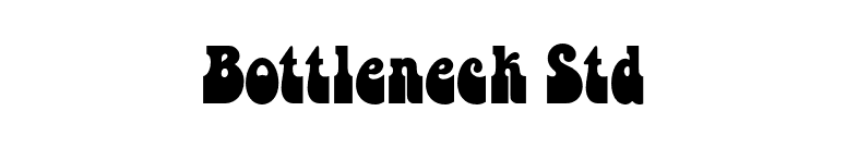 Bottleneck Std font preview