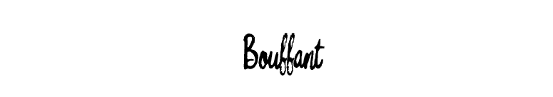 Bouffant font preview