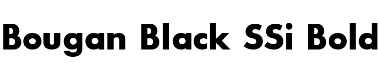Bougan Black SSi Bold font preview