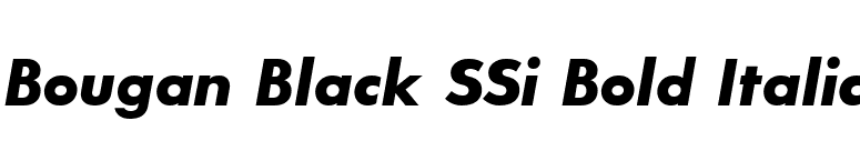 Bougan Black SSi Bold Italic font preview