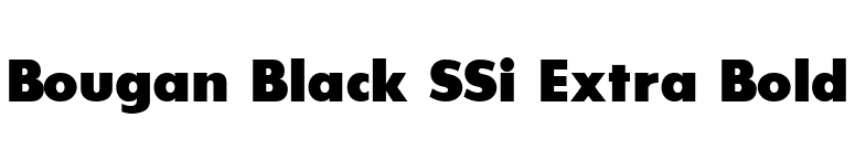 Bougan Black SSi Extra Bold font preview