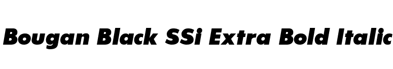 Bougan Black SSi Extra Bold Italic font preview