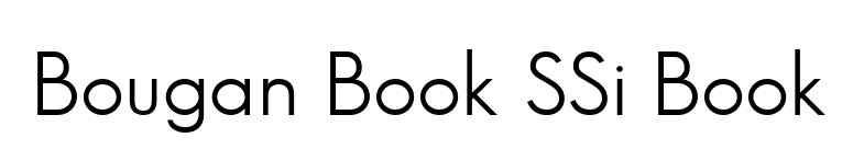 Bougan Book SSi Book font preview