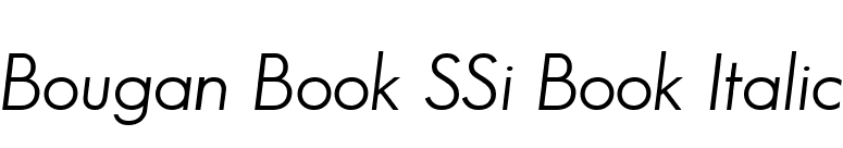 Bougan Book SSi Book Italic font preview