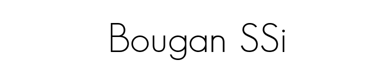 Bougan SSi font preview