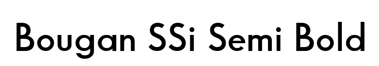 Bougan SSi Semi Bold font preview