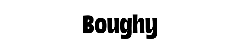 Boughy font preview