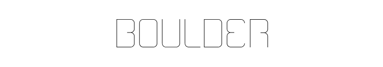 Boulder font preview