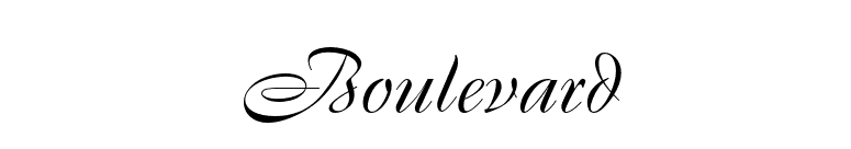 Boulevard font preview
