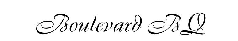 Boulevard BQ font preview