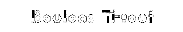 Boulons Tryout font preview