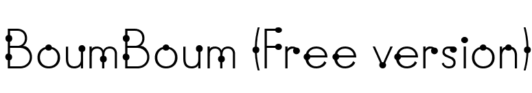 BoumBoum (Free version) font preview