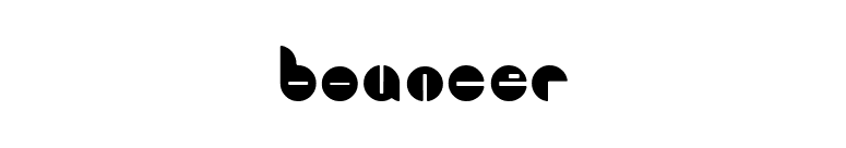 Bouncer font preview
