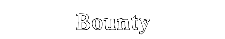 Bounty font preview