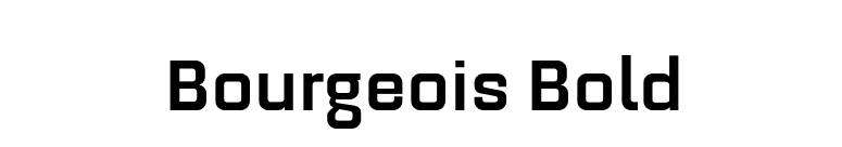 Bourgeois Bold font preview