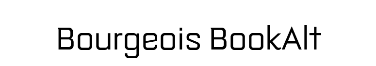Bourgeois BookAlt font preview