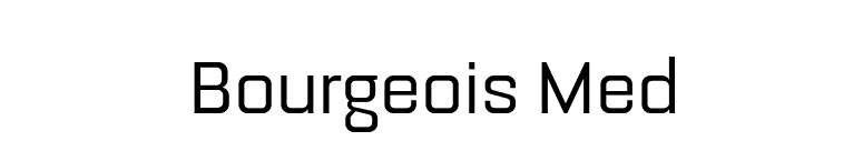 Bourgeois Med font preview