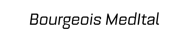 Bourgeois MedItal font preview