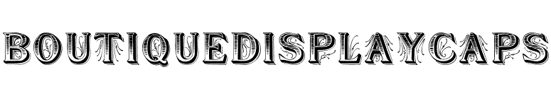 BoutiqueDisplayCaps font preview