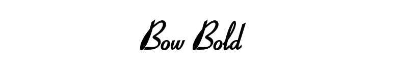 Bow Bold font preview