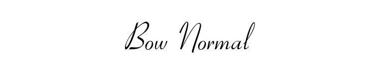 Bow Normal font preview