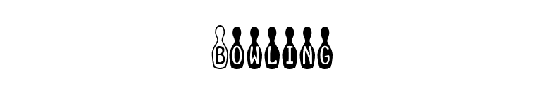 Bowling font preview