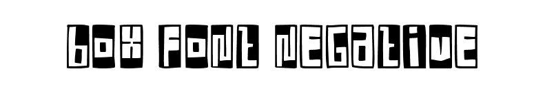 Box Font Negative font preview