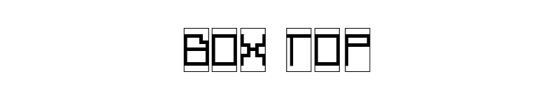 Box Top font preview
