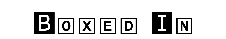 Boxed In font preview