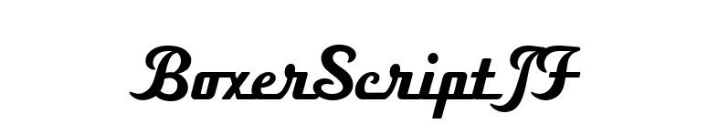 BoxerScriptJF font preview