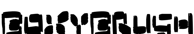 Boxybrush
 font preview