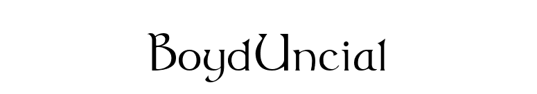 BoydUncial font preview