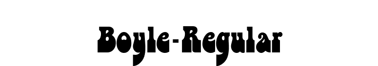 Boyle-Regular font preview